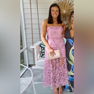 Helsi Audrey 3D Floral Dress in Orchid